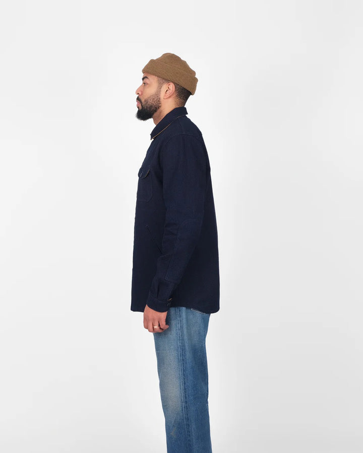 Dehen 1920 - Skyline Overshirt Indigo Sashi-Ori [OS003-INS]