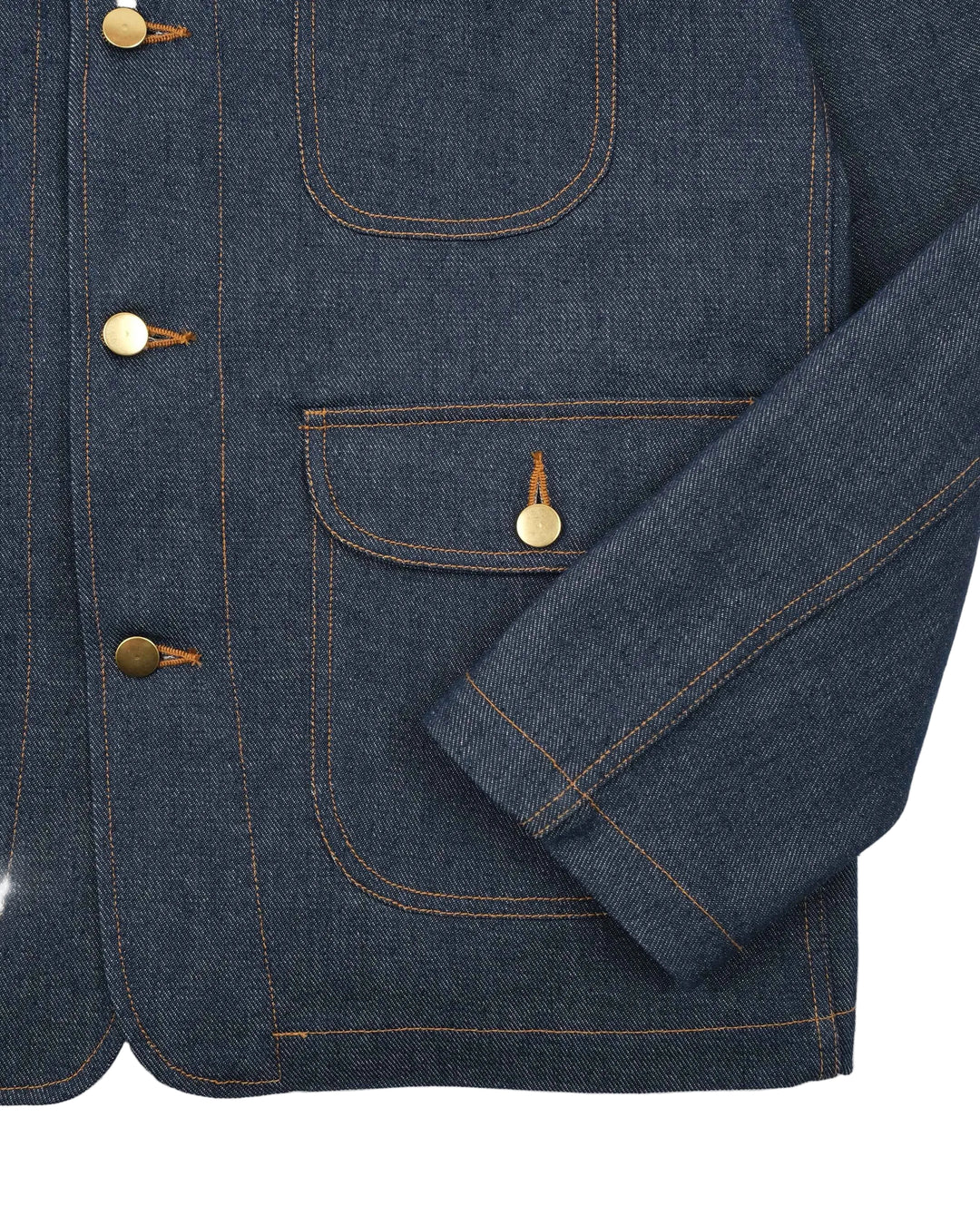 Dehen 1920 - Chore Coat 2.0 Indigo Denim/Fawn Corduroy [JA088-INFN]