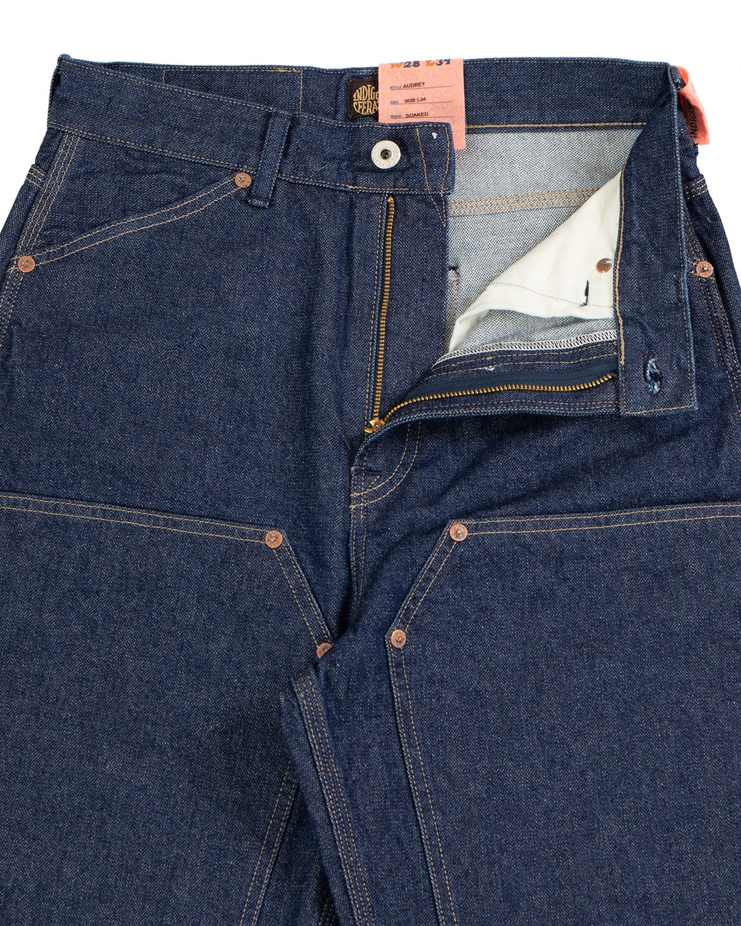 Close-up of a pair of blue women&