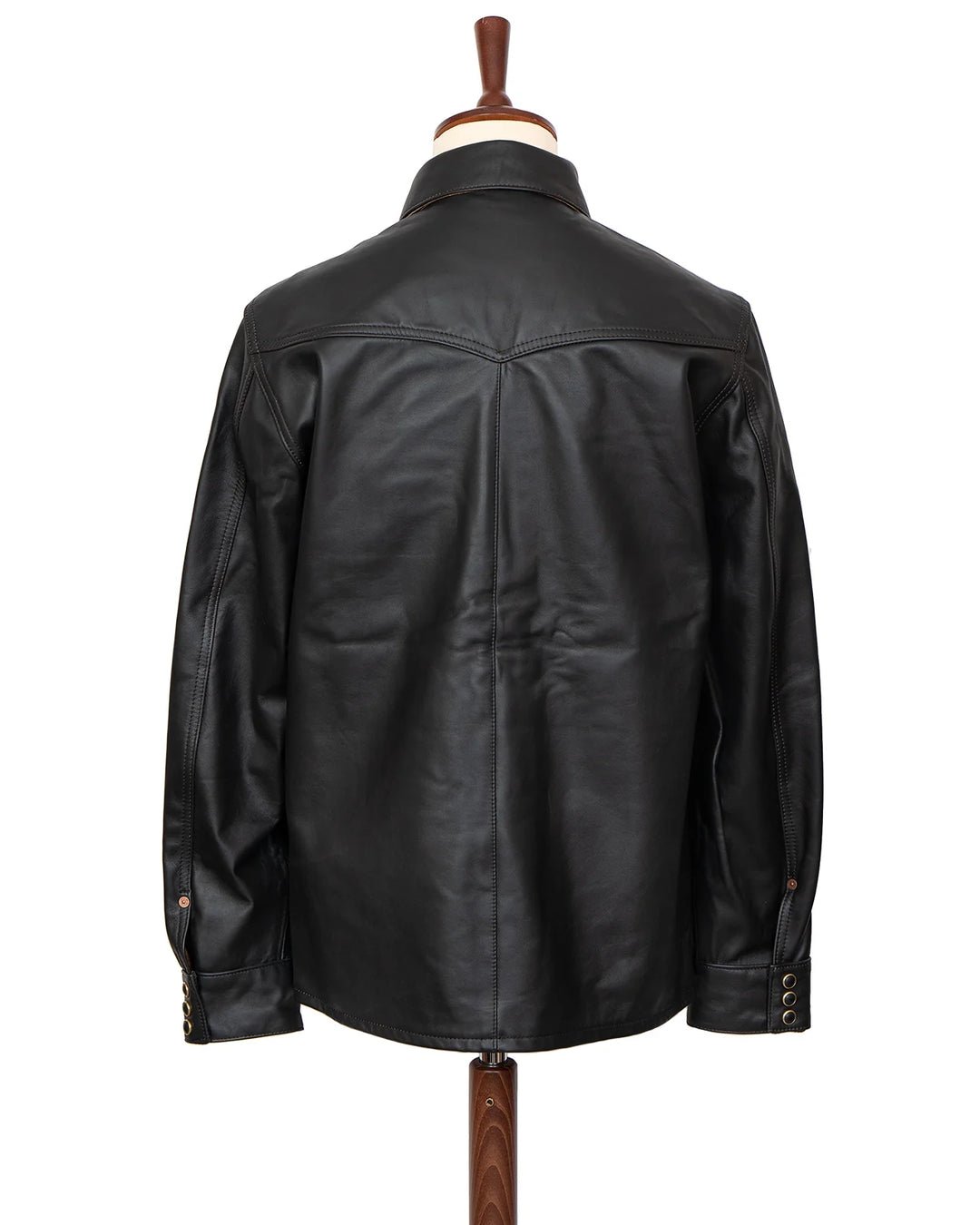 Indigofera Austin Leather Shirt - Black