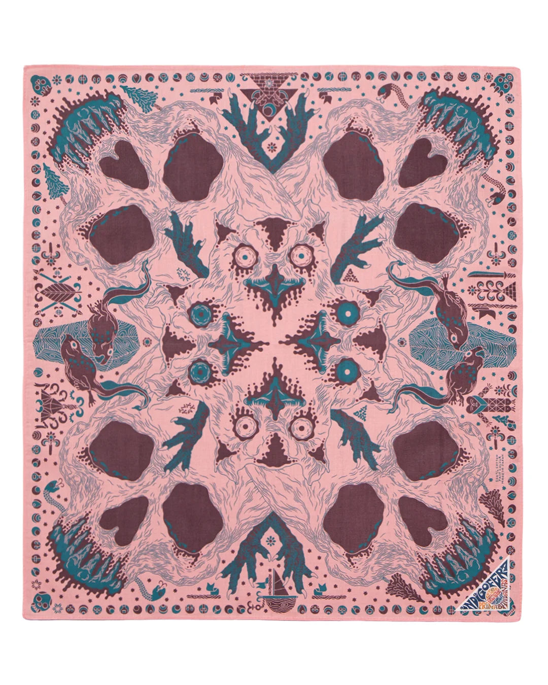Indigofera - Loa Bandana Pink/Brown/Turquoise COMING SOON*