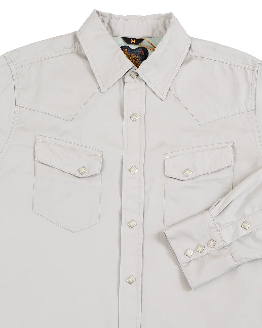 Indigofera - Buster Twill Grey Western Shirt