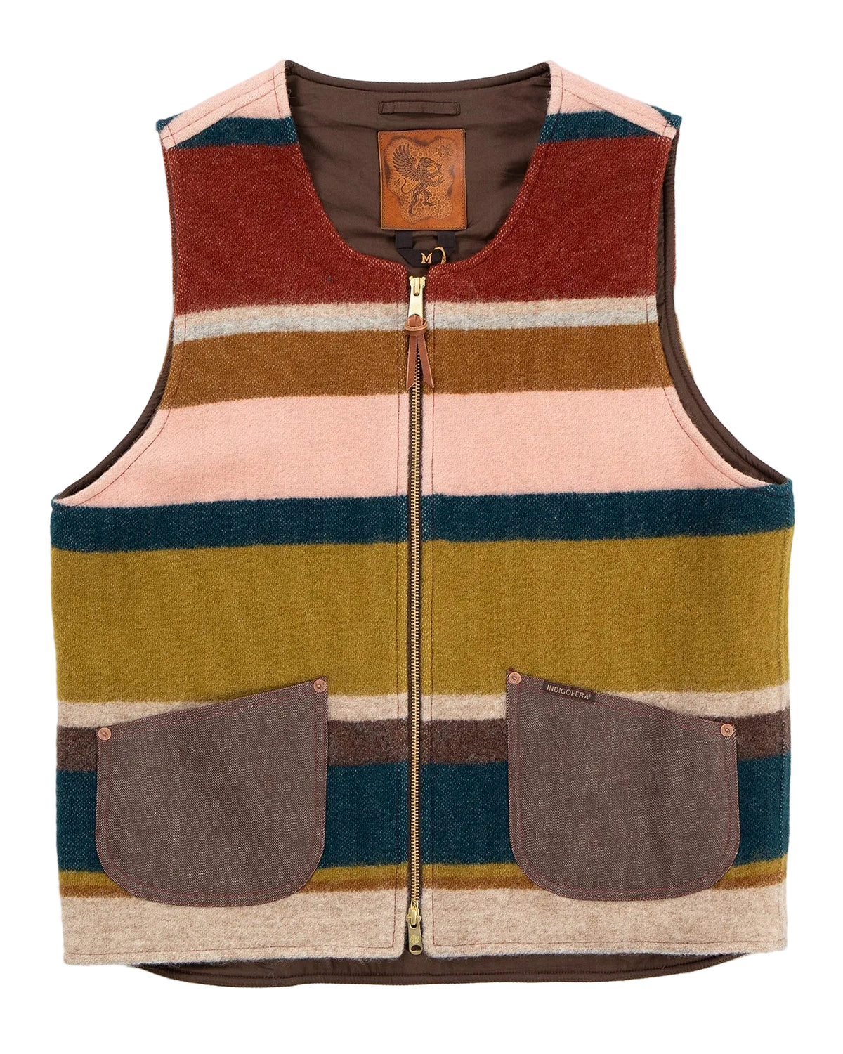 Indigofera - Catskill Striped Wool Blanket Vest