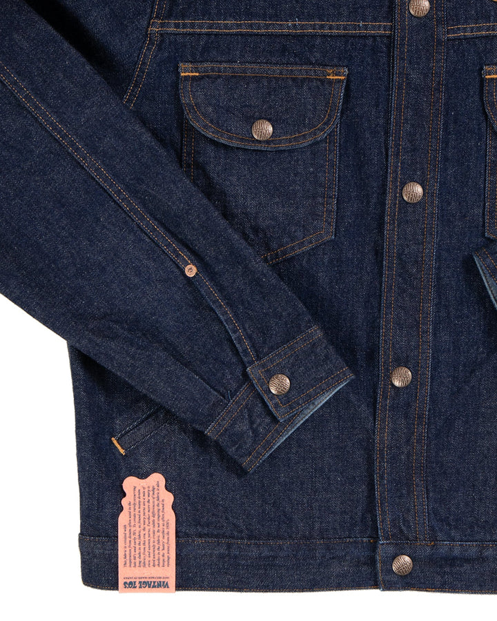 Indigofera - Fargo Quarter Vintage 70s Rinsed Denim Jacket