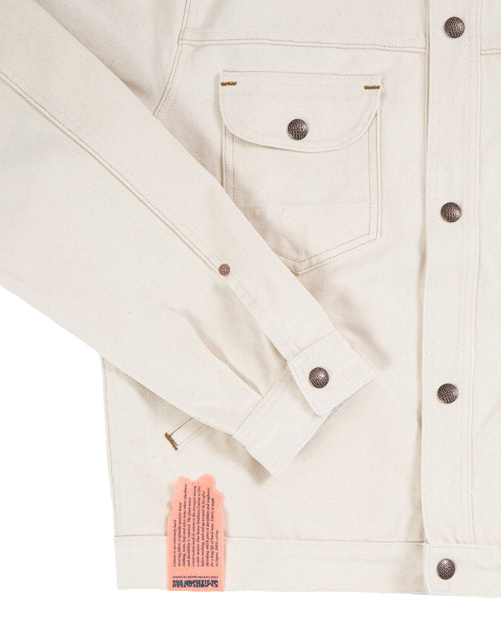 Indigofera - Smithson Canvas Fargo Quarter Jacket Ecru