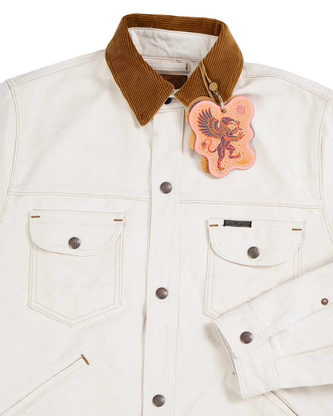 Indigofera - Smithson Canvas Fargo Quarter Jacket Ecru