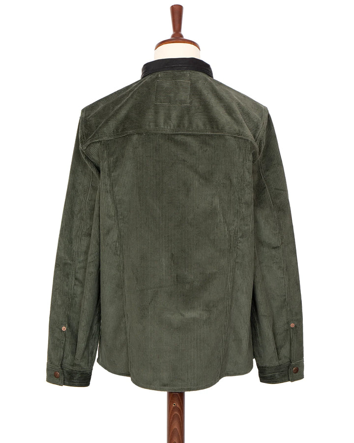 Indigofera Fargo Trucker Jacket - Corduroy Green 8W