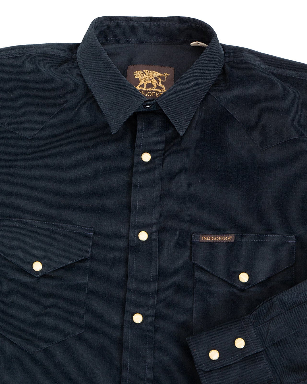 Indigofera Sideras Corduroy Shirt - Navy