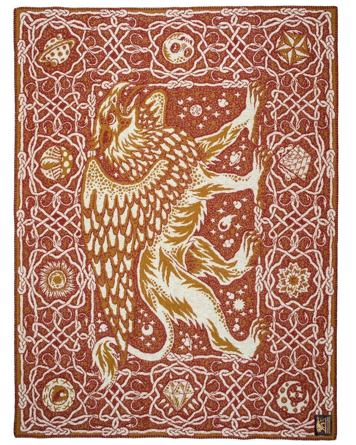 Indigofera - "Gryphon" Wool Blanket