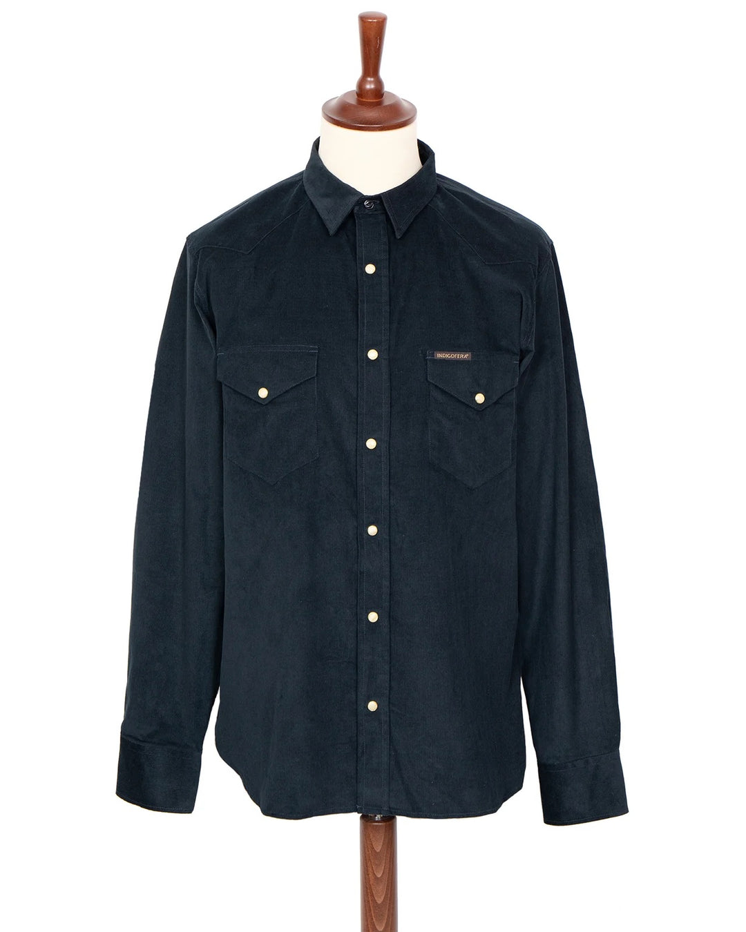 Indigofera Sideras Corduroy Shirt - Navy