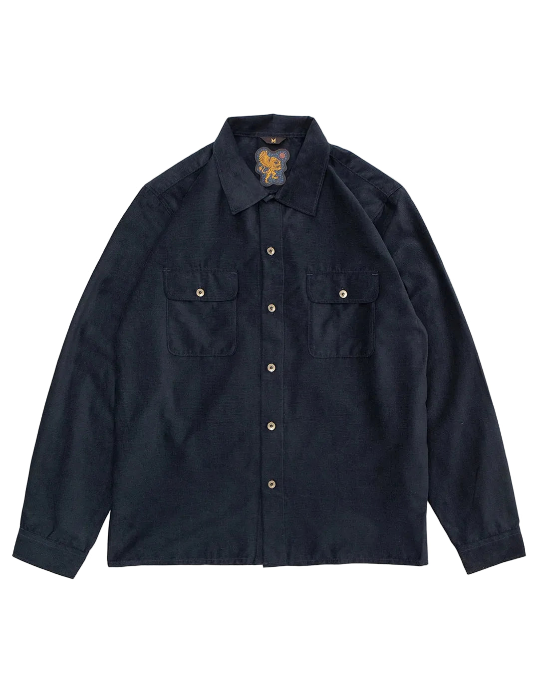 Indigofera - Webster Horizontal Corduroy Shirt Navy COMING SOON*