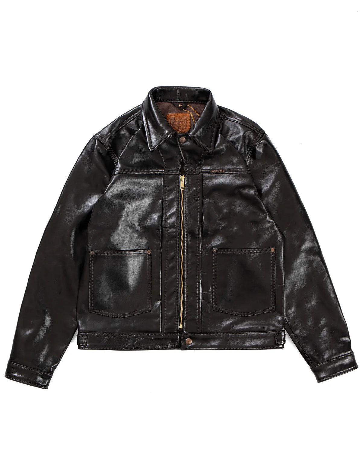 Indigofera - Wibaux Blackish Brown Leather Jacket