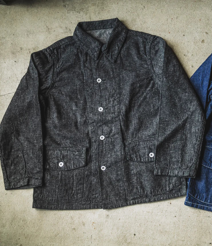 TCB - Catface 10.2oz Black Denim Jacket
