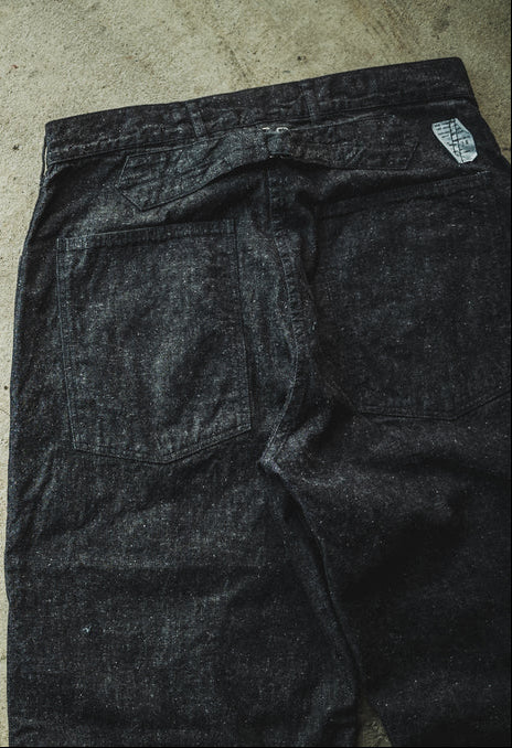 TCB - Catface 10.2oz Black Denim Trousers ON PREORDER*