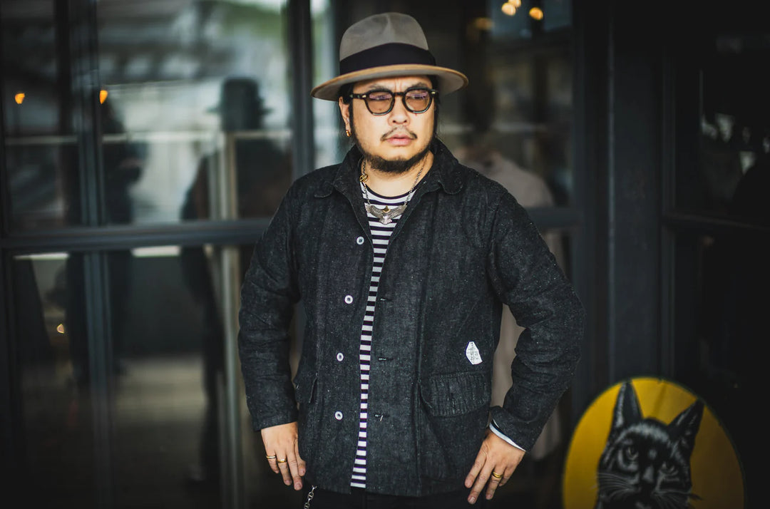 TCB - Catface 10.2oz Black Denim Jacket ON PREORDER*