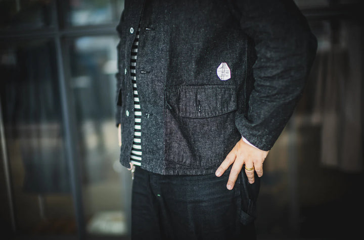 TCB - Catface 10.2oz Black Denim Jacket ON PREORDER*