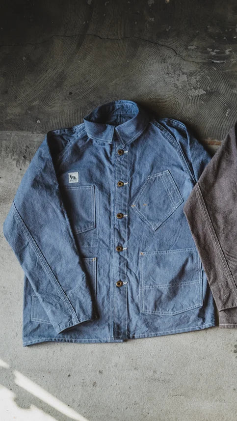 TCB Jeans - Black Cat Jacket Pin Check Blue COMING SOON*