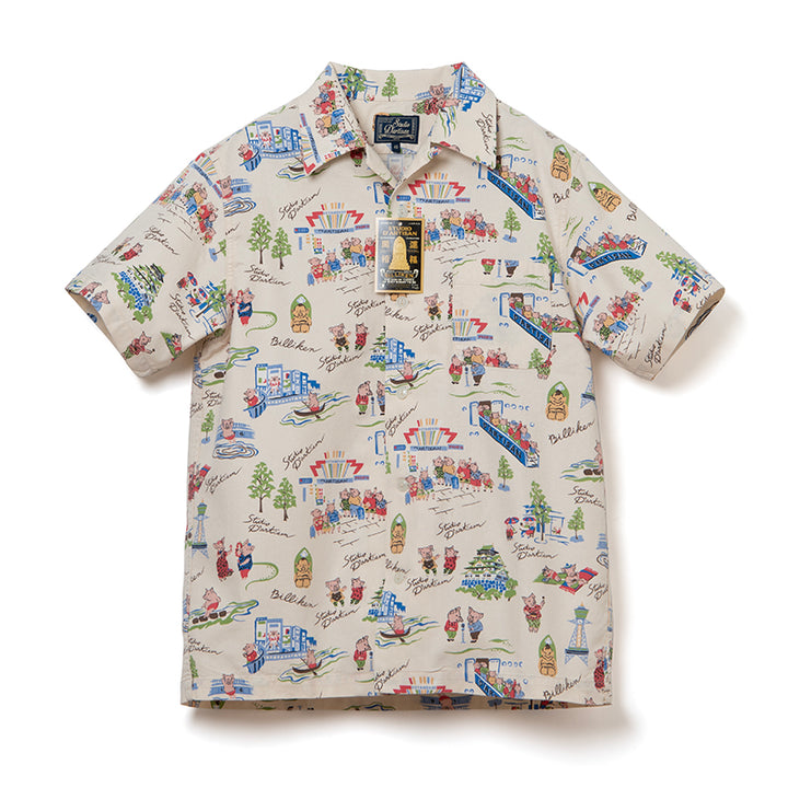 Studio D'Artisan Billiken Aloha Shirt [BILLI-003] - Ivory