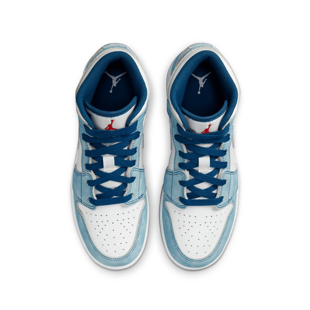 Nike Air Jordan 1 Mid French Blue (GS) - DR6235 401