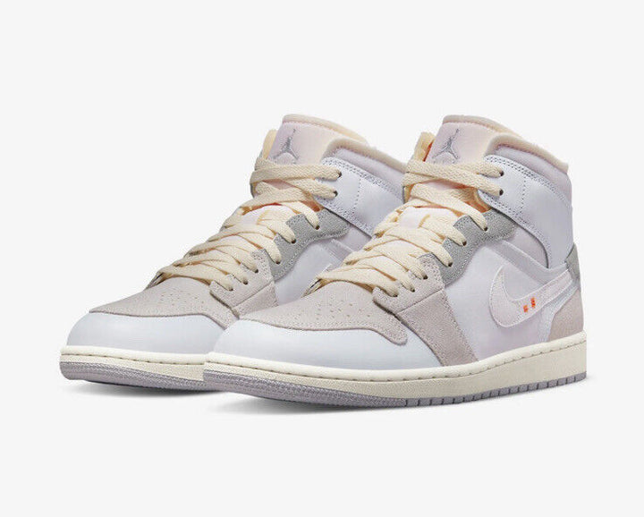 Nike Air Jordan 1 Mid SE Craft Inside Out White Grey (GS) - DQ3726 100