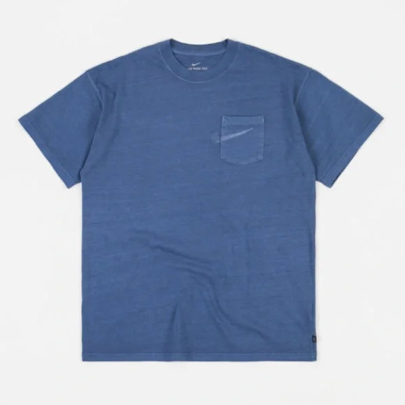 Nike SB Sashiko Pocket Tee Shirt Overdyed Midnight Blue CW1466-469