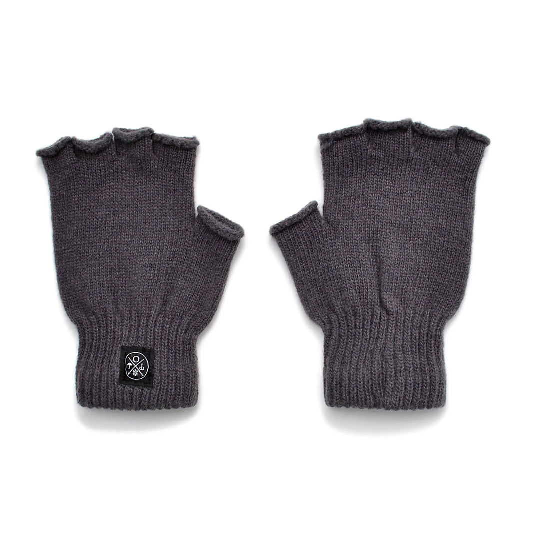 Outclass Fingerless Wool Gloves - Grey