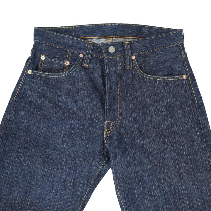 Pure Blue Japan - Men's Woven 15oz Kasuri Denim Jeans Relaxed Tapered Wash [KS-15oz-019]