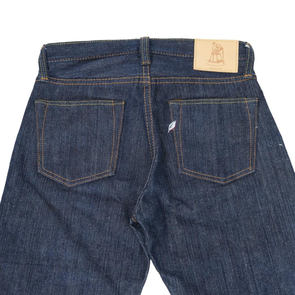 Pure Blue Japan - Men's Woven 15oz Kasuri Denim Jeans Slim Tapered Wash [KS-15oz-013]