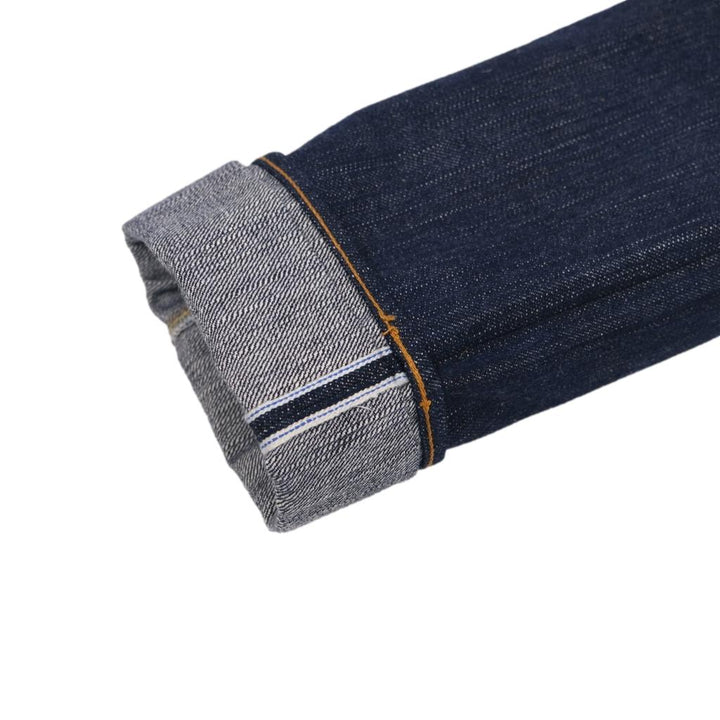 Pure Blue Japan - Men's Woven 15oz Kasuri Denim Jeans Slim Tapered Wash [KS-15oz-013]