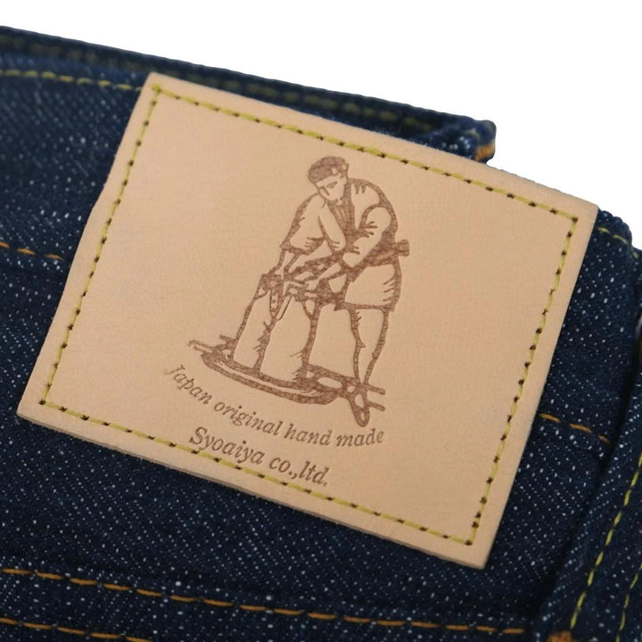 Pure Blue Japan - Men's Woven 15oz Kasuri Denim Jeans Slim Tapered Wash [KS-15oz-013]