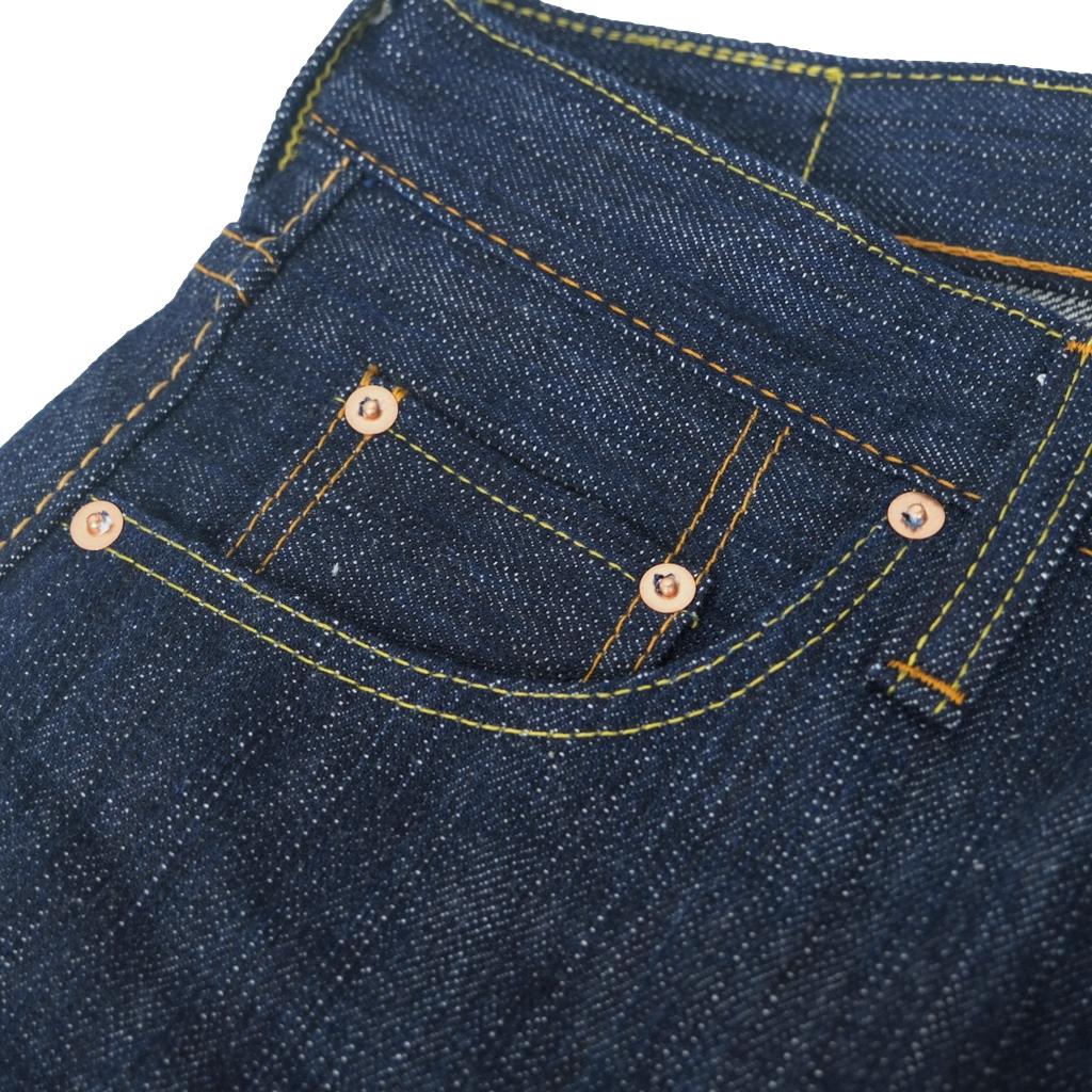 Pure Blue Japan - Men's Woven 15oz Kasuri Denim Jeans Slim Tapered Wash [KS-15oz-013]