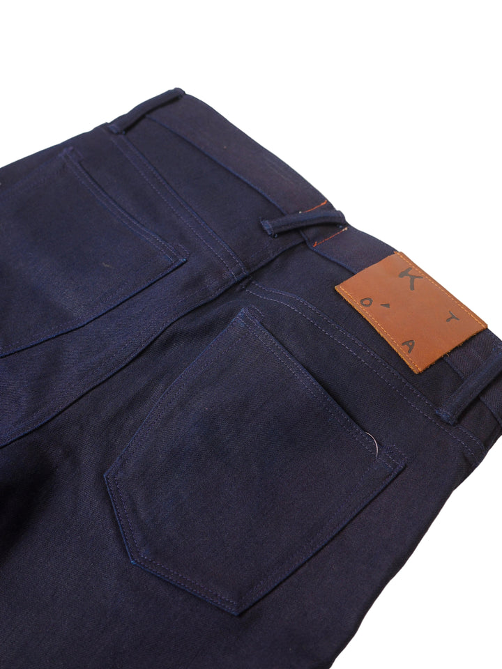 Kato - Navy Selvedge Slim Tapered Jeans
