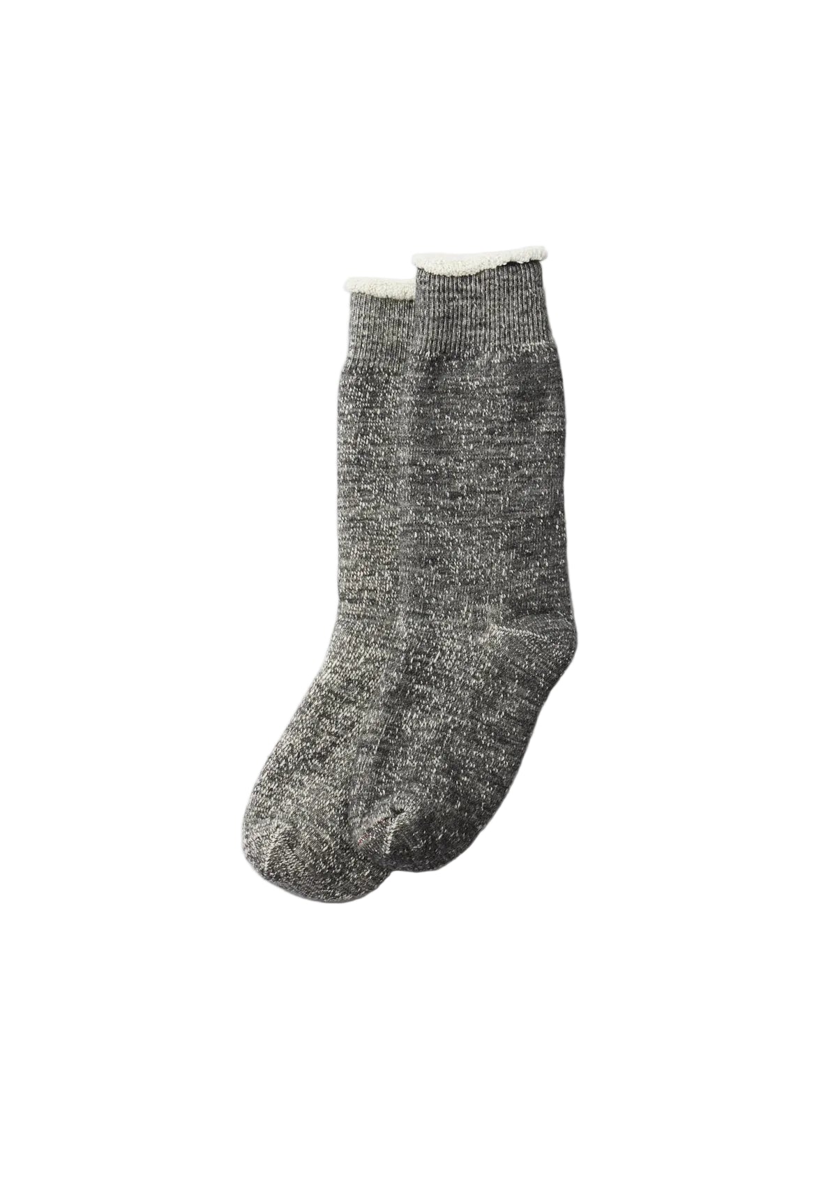 Rototo - Double Face Organic Cotton Crew Socks Charcoal [R1001] COMING SOON*