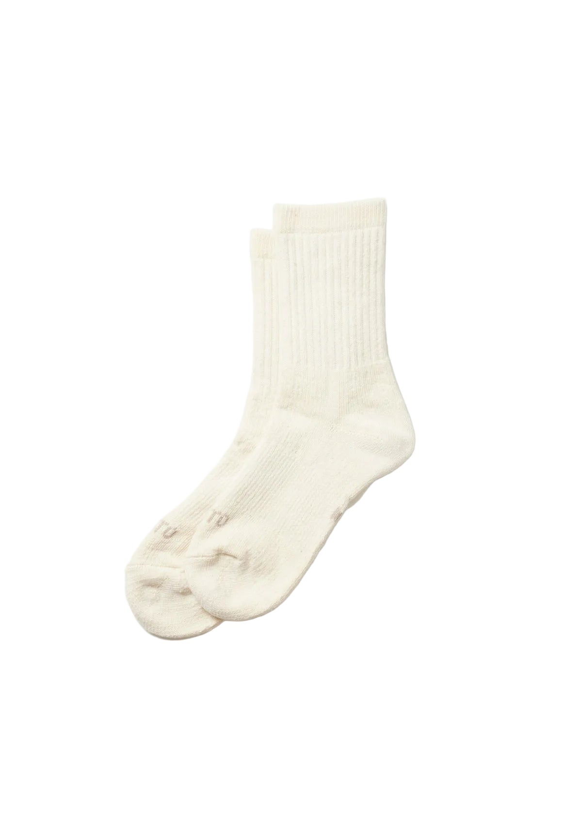 Rototo - Double Face Mini Crew Socks Ivory [R1508]