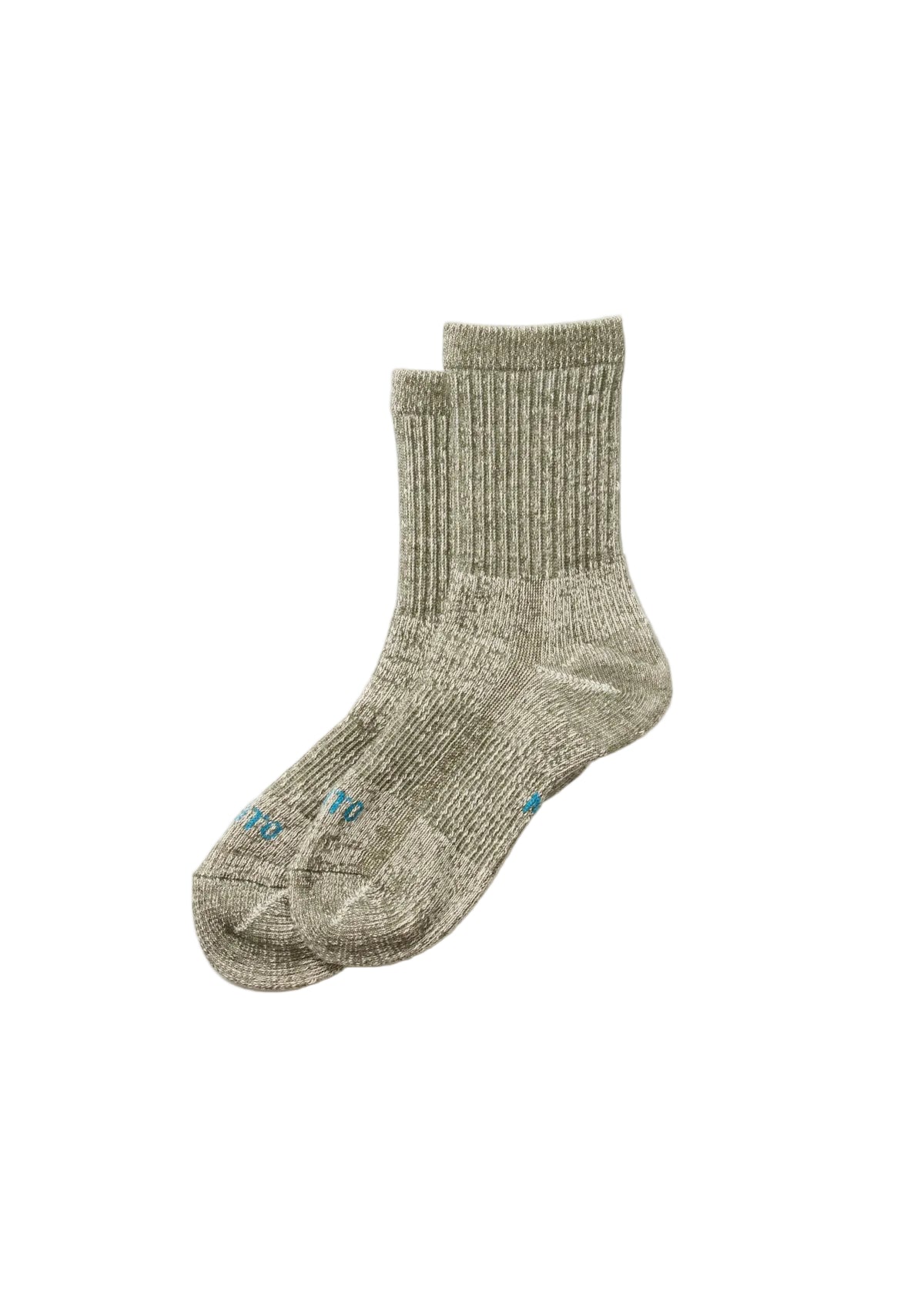 Rototo - Double Face Mini Crew Socks Olive [R1508]