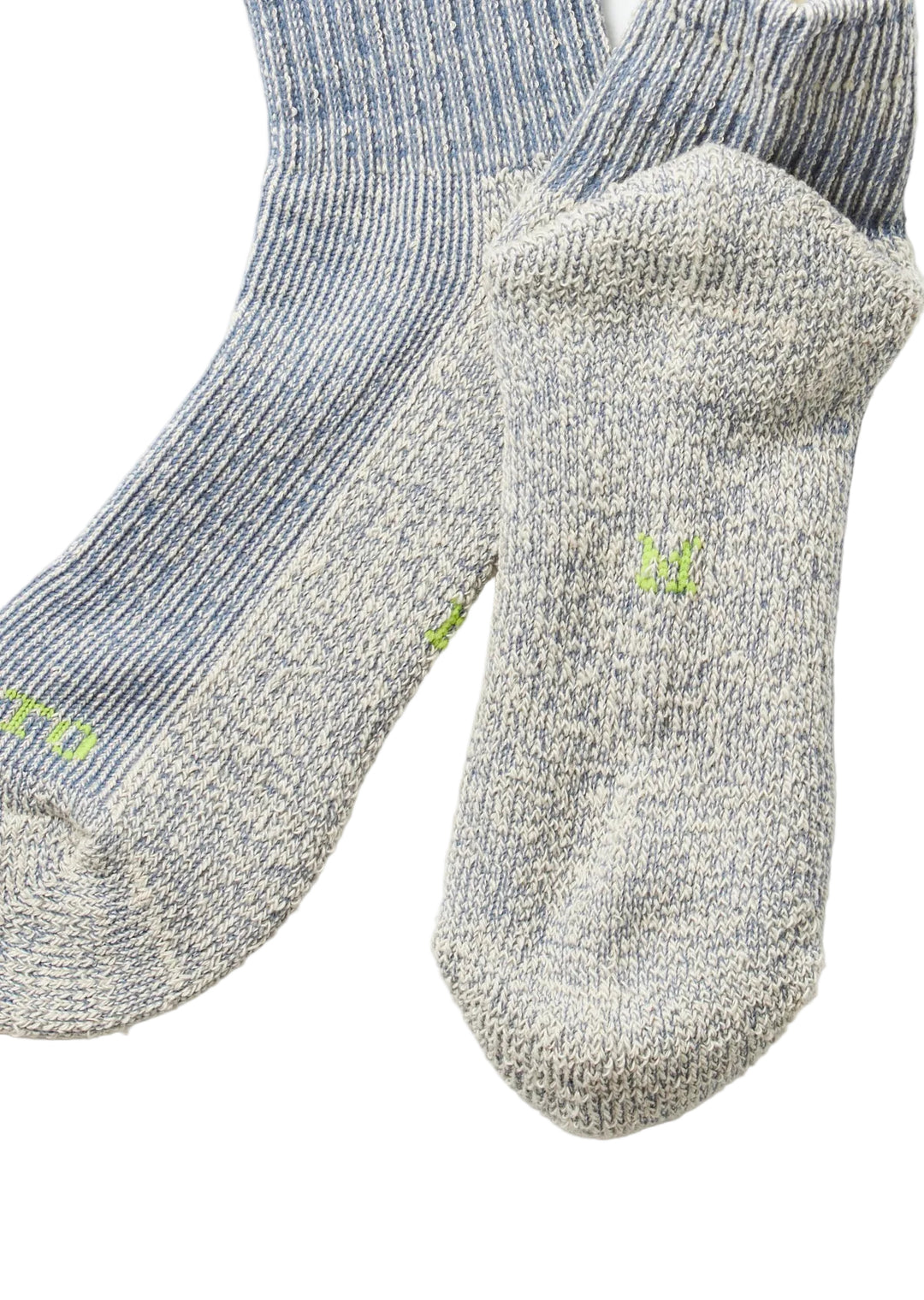 Rototo - Hemp/Organic Pile Ankle Socks Blue [R1509]