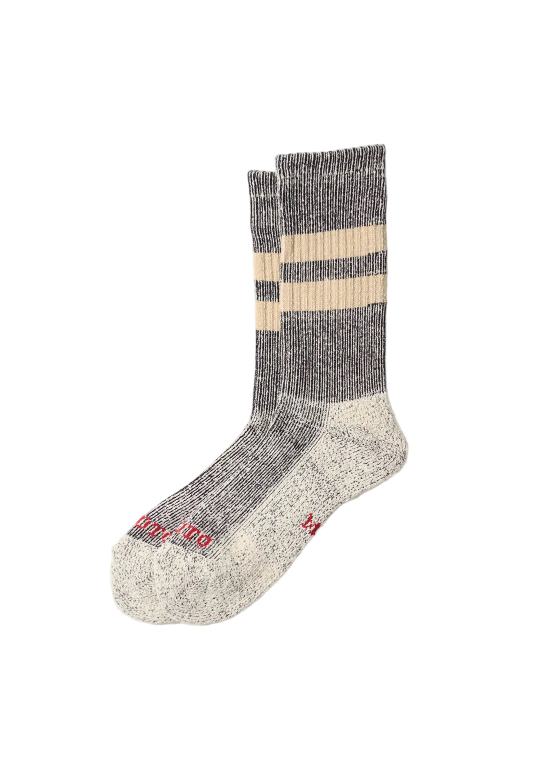 Rototo - Pile Stripe Marl Crew Socks [R1589]
