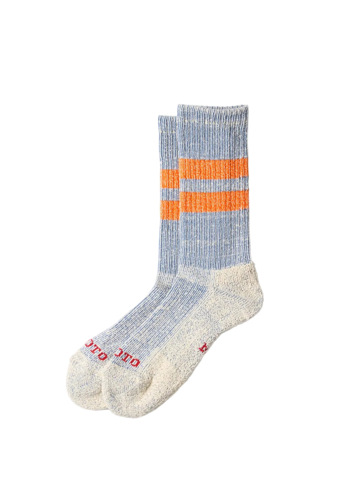 Rototo - Pile Stripe Marl Crew Socks [R1589]