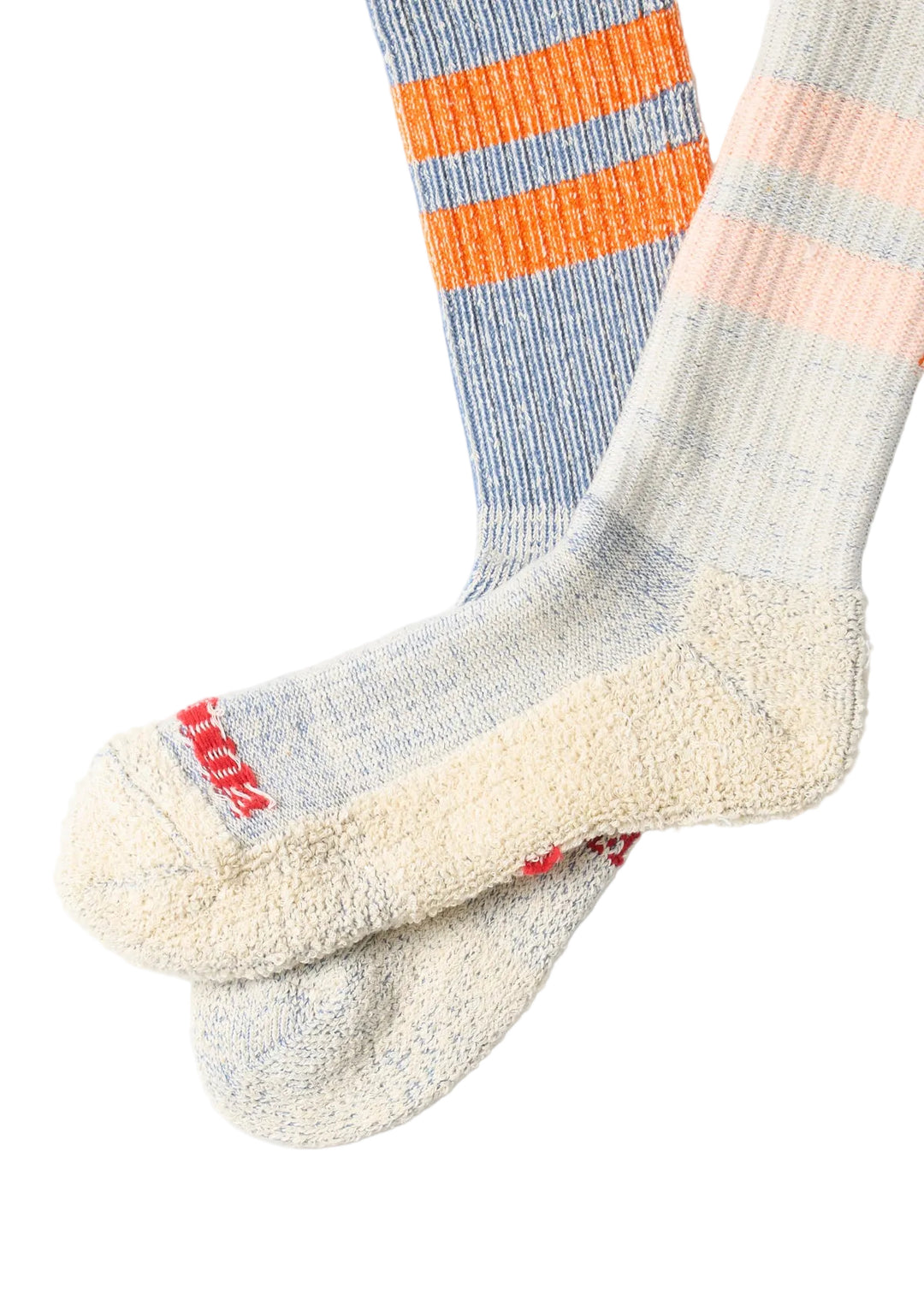 Rototo - Pile Stripe Marl Crew Socks [R1589]