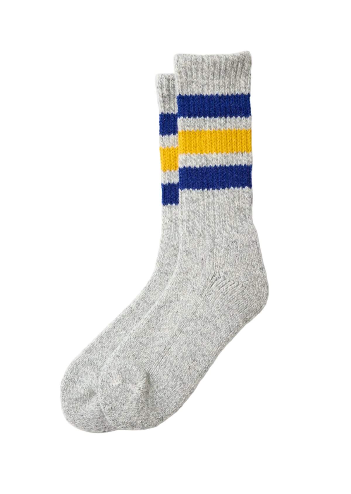 Rototo - Oldschool Work Boot Socks Blue/Yellow [R1617]
