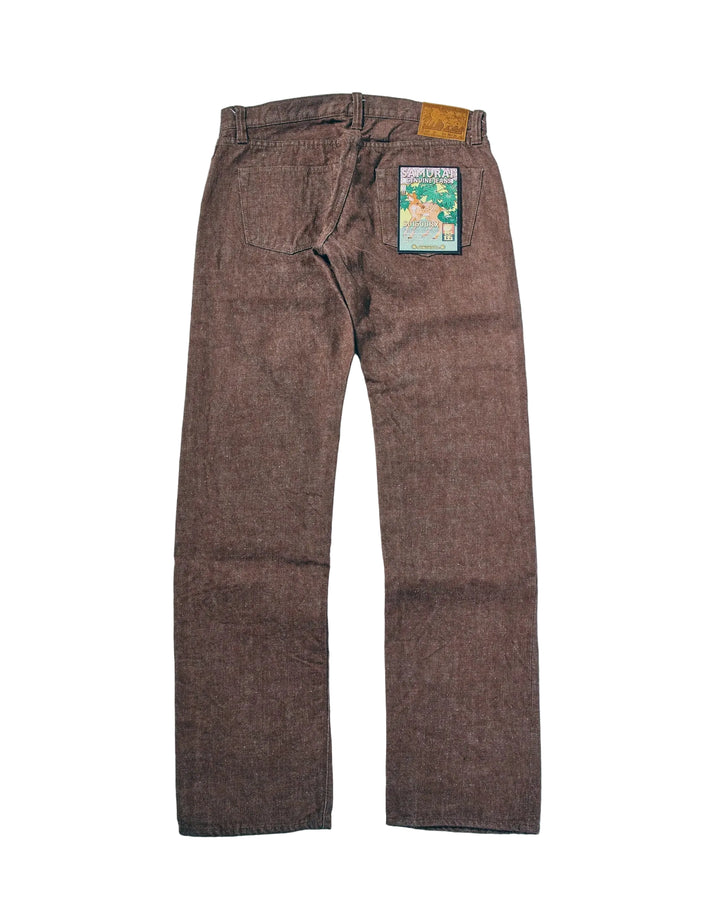 Samurai Jeans - 15oz Kanoko Brown Selvedge Jeans [S0150BRX] ON PREORDER*