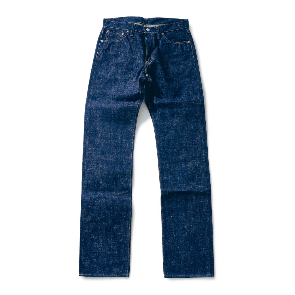 Samurai Jeans S500AX Ai-Plus 18oz selvedge raw denim jeans, indigo, back view