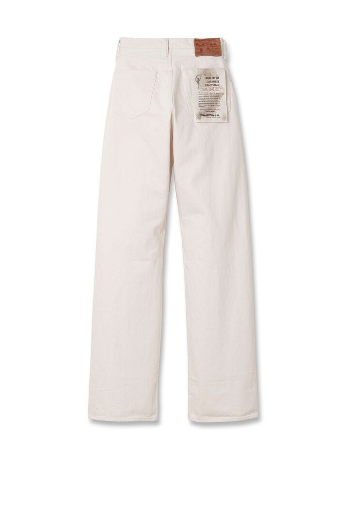 Studio D'Artisan - Women's "Bombshell" 13oz Wide Straight Selvedge Jeans Ecru [SDL-704EW]