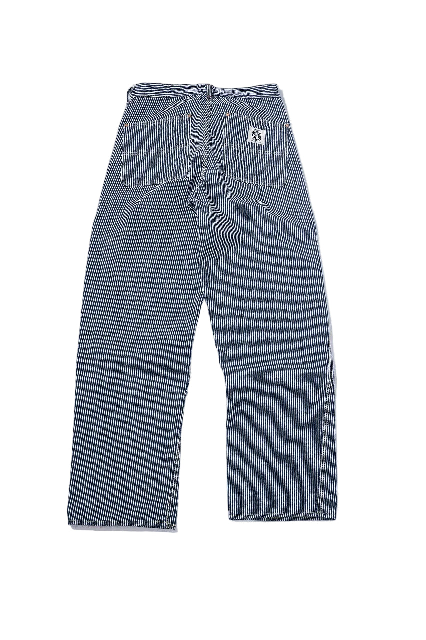 Samurai Jeans SM810DX-HC 17oz hickory stripe denim work pants, back view