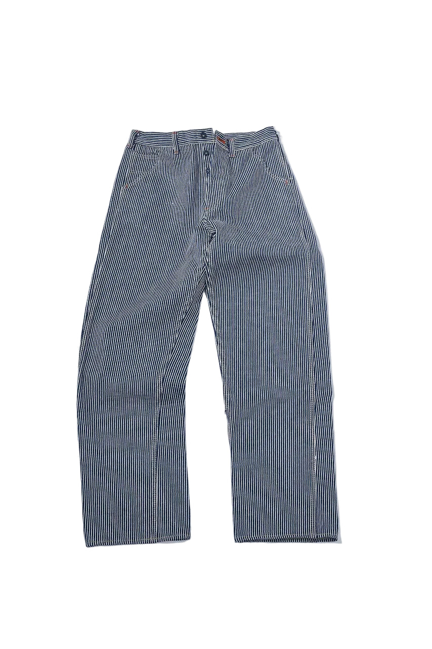 Samurai Jeans SM810DX-HC 17oz hickory stripe denim work pants, detail shot