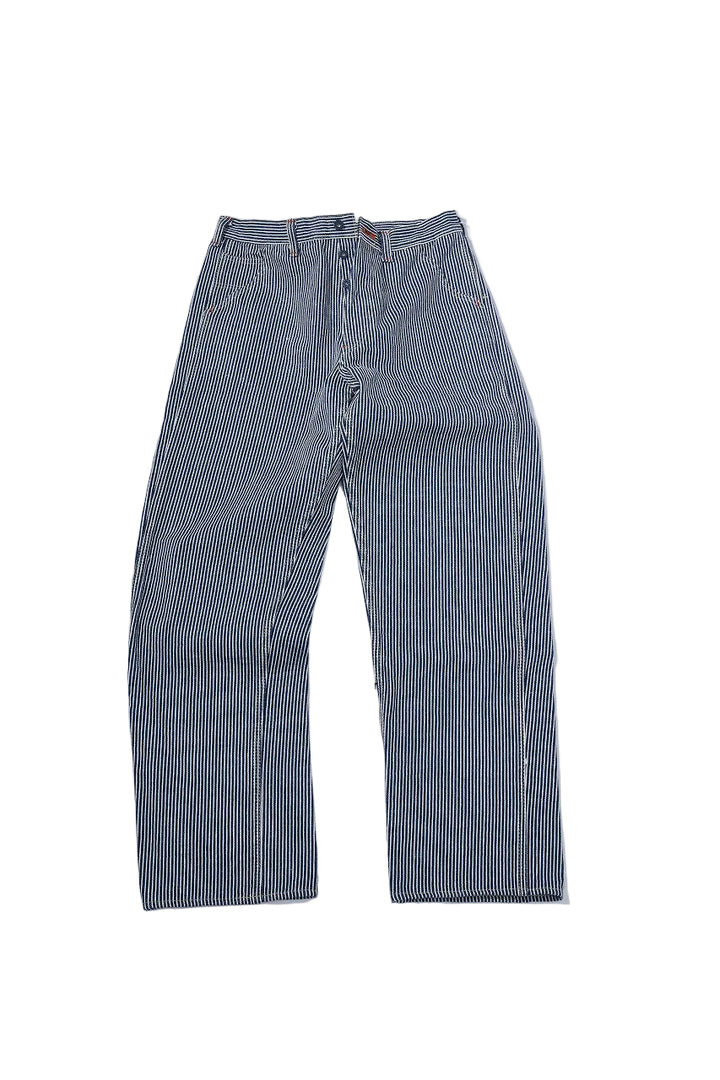 Samurai Jeans SM810DX-HC 17oz hickory stripe denim work pants, detail shot