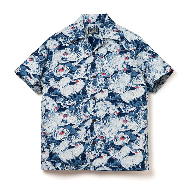 Studio D'Artisan Hyakbuta Aloha Shirt [SP-091] - Indigo