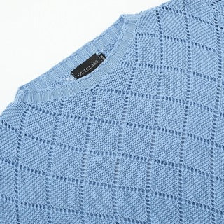 Outclass Crochet Crewneck - Sky Blue