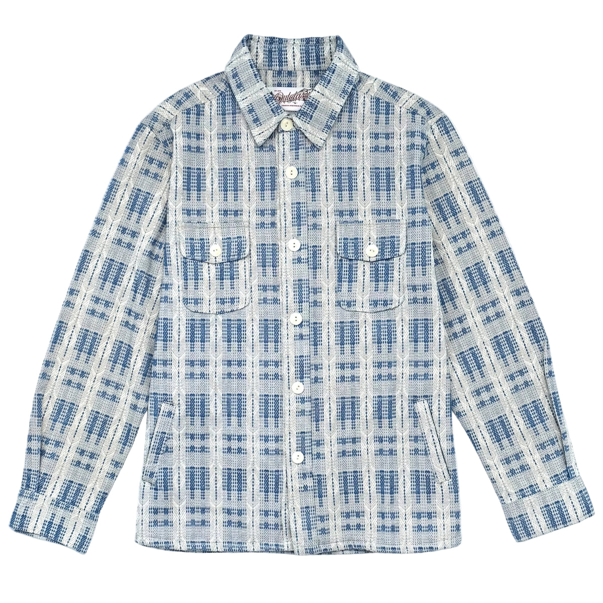 Outclass - Sashiko Blanket Overshirt Light Blue [3726]