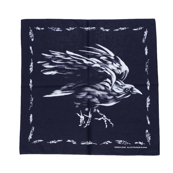Samurai Yatagarasu Crow Bandana - Blue [SJ-BANDANA-02]